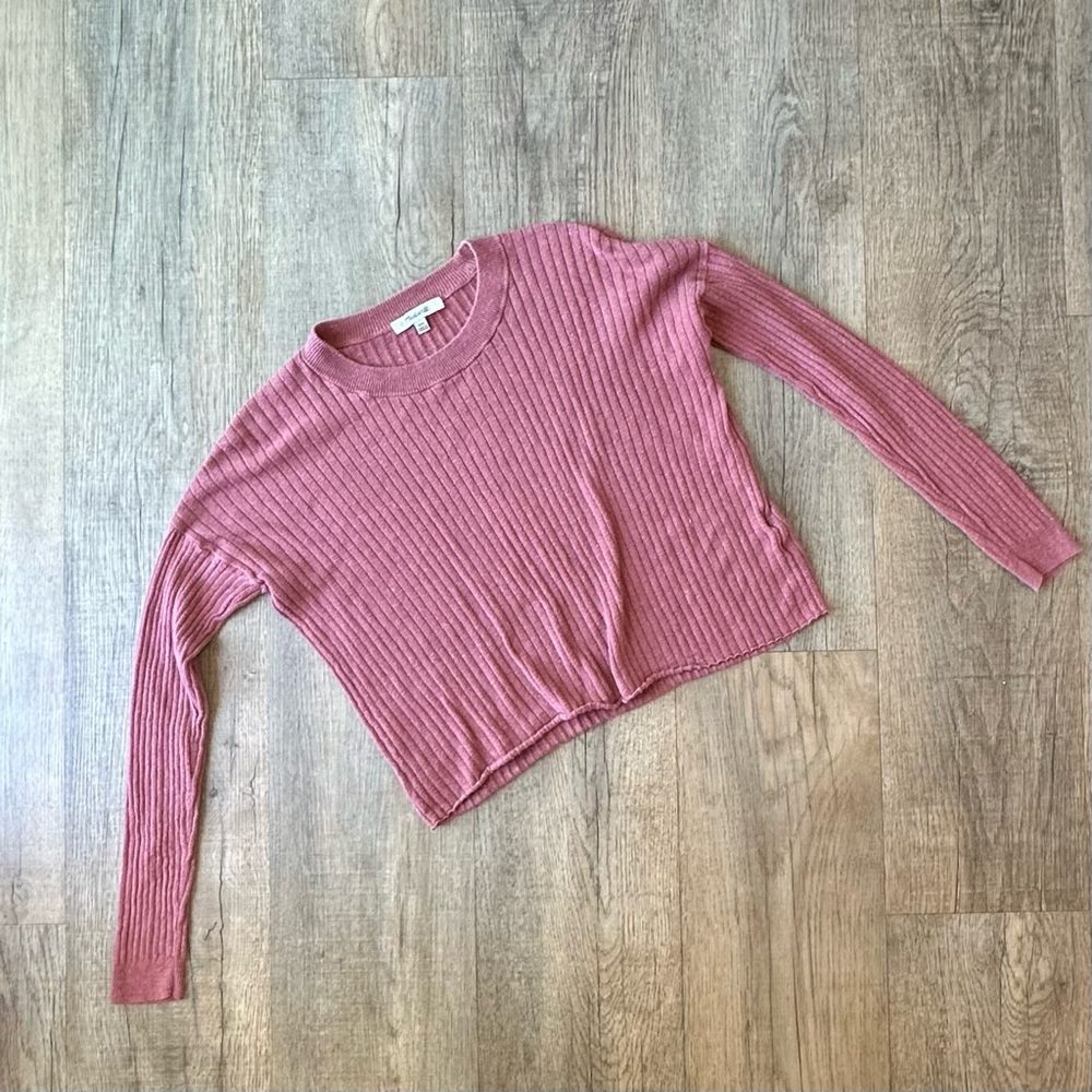 Madewell Crewneck Cropped Sweater